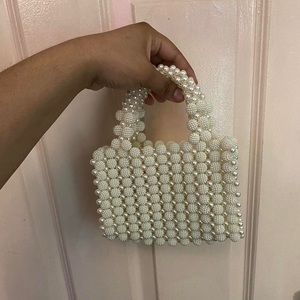 beaded hand bag